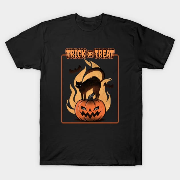 Trick Or Treat Halloween T-Shirt by MONMON-75